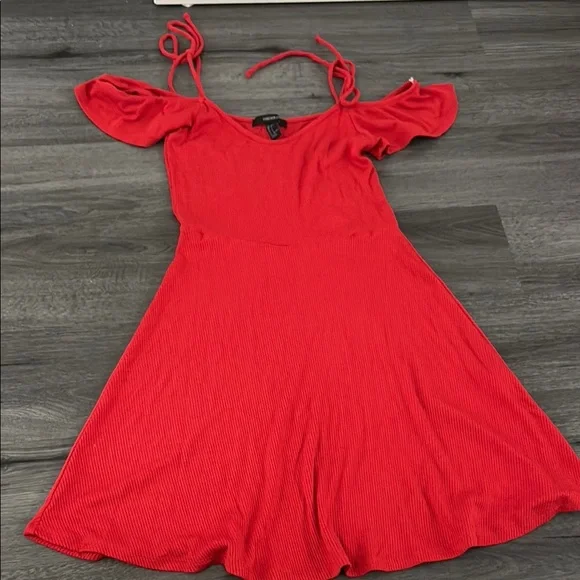 open lace back dress Florie Corset Mini Dress | Red | Womens main image 1